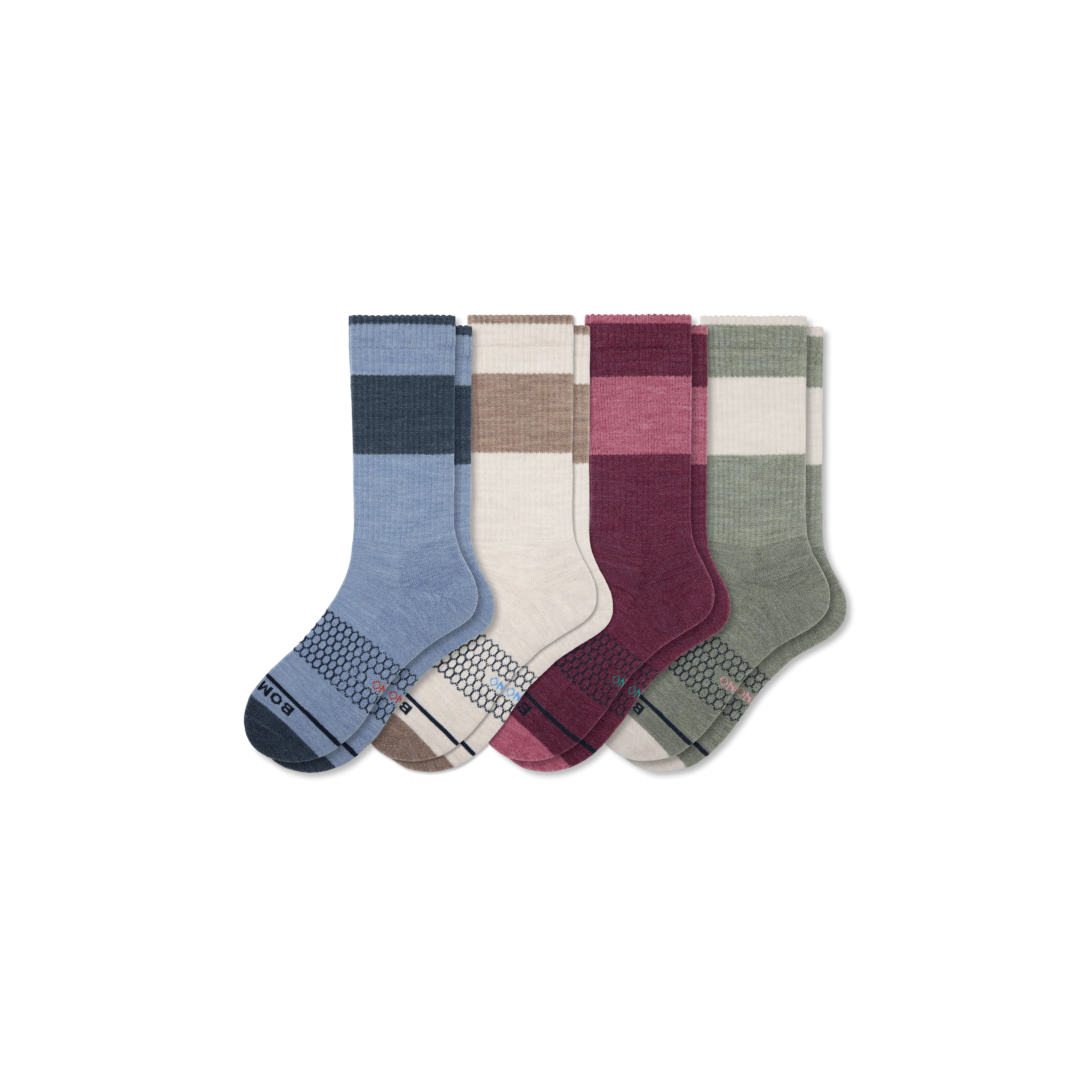 Women's Merino Wool Blend Calf Sock 4-Pack