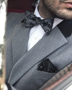 WORLD BEATER - Silk Bow Tie - Black