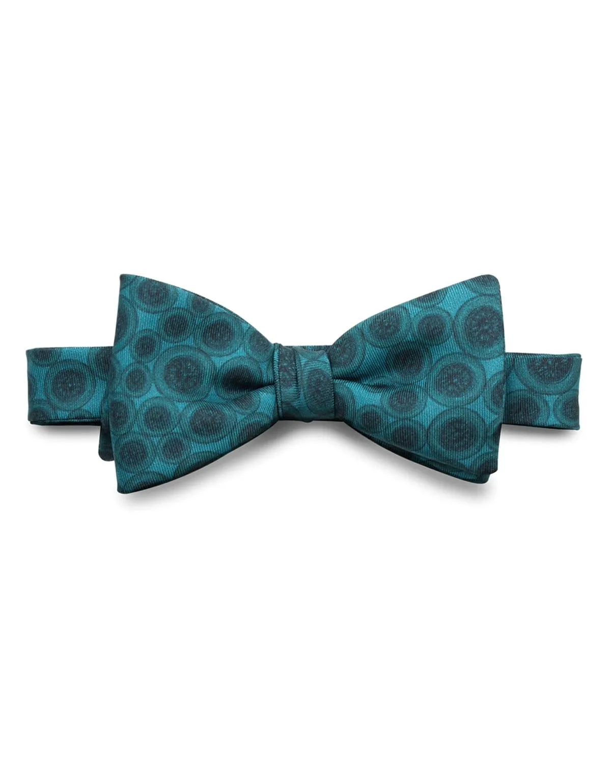 WORLD BEATER - Silk Bow Tie - Teal Blue