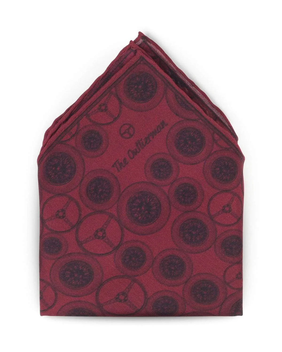 WORLD BEATER - Silk Pocket Square - Bordeaux