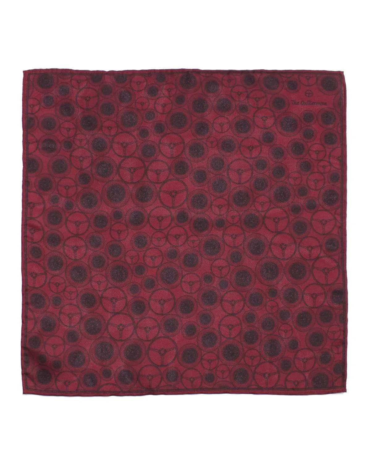 WORLD BEATER - Silk Pocket Square - Bordeaux