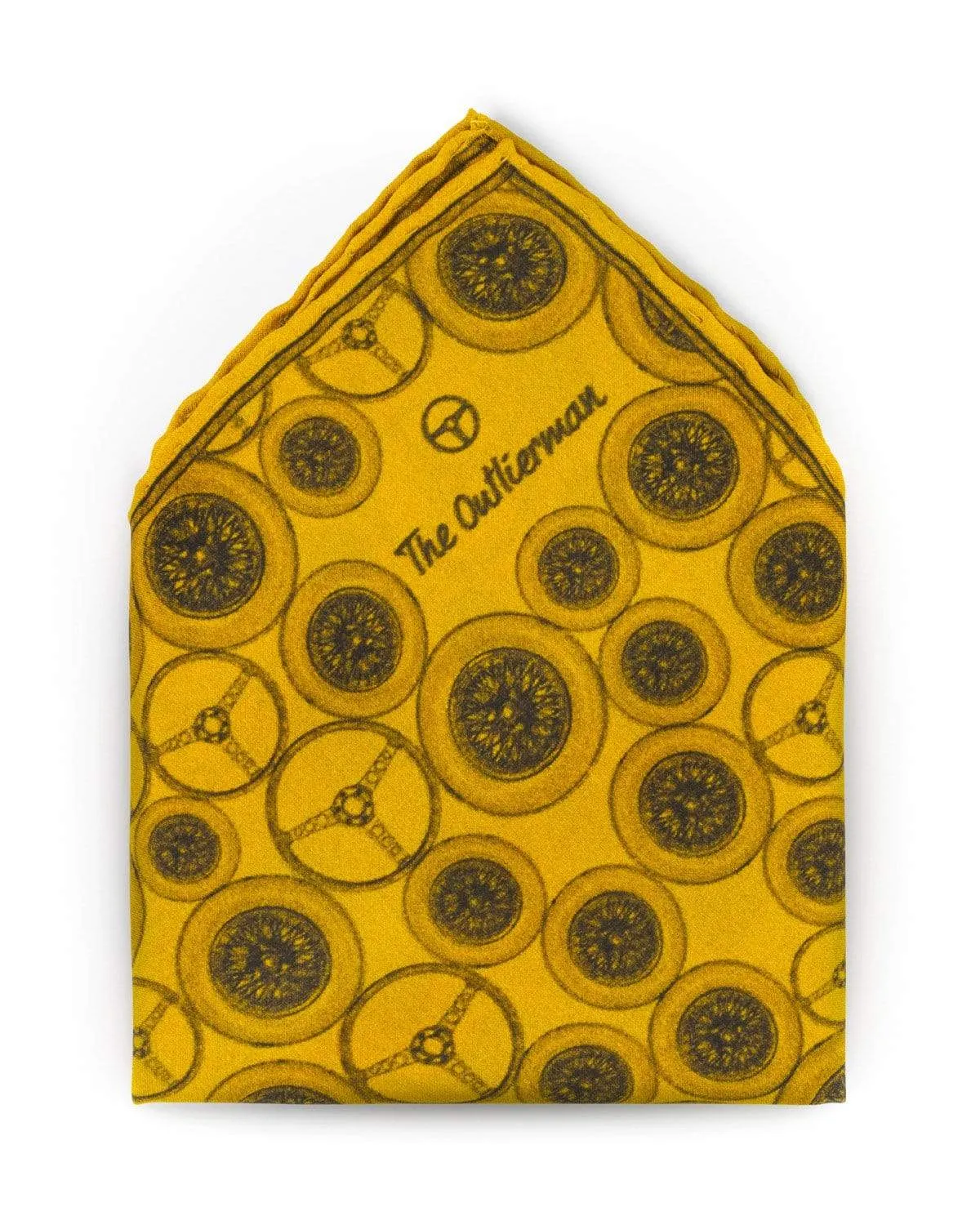 WORLD BEATER - Silk Pocket Square - Yellow